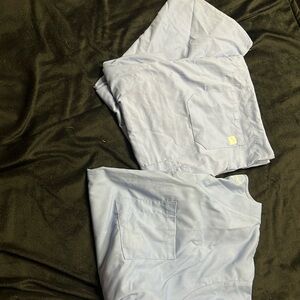Butter soft size large ceil blue scrub set